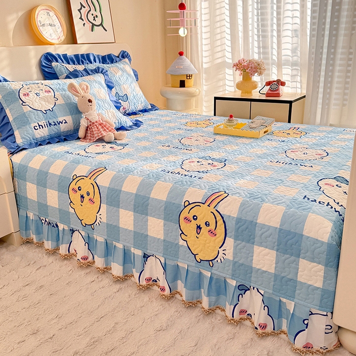 91家纺网 家纺一手货源 找家纺 （总）美达家纺 2026新款正版授权吉伊卡哇全棉防滑榻榻米床盖单品床盖床盖单件（可定制）