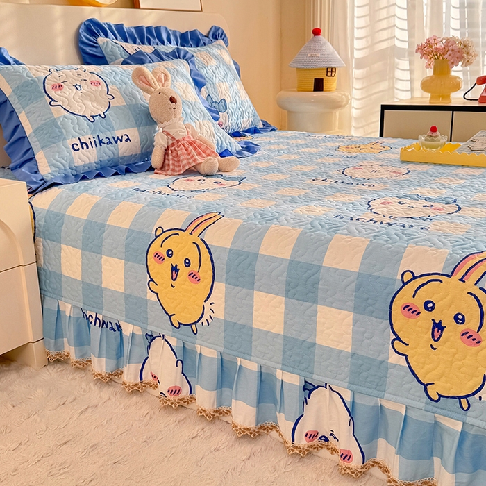 91家纺网 家纺一手货源 找家纺 （总）美达家纺 2026新款正版授权吉伊卡哇全棉防滑榻榻米床盖单品床盖床盖单件（可定制）