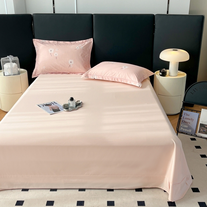 91家纺网 家纺一手货源 找家纺 艾迪尚家纺 2026新款133X76宽幅全棉纯棉印花四件套（有单品 可定制） 南意-粉