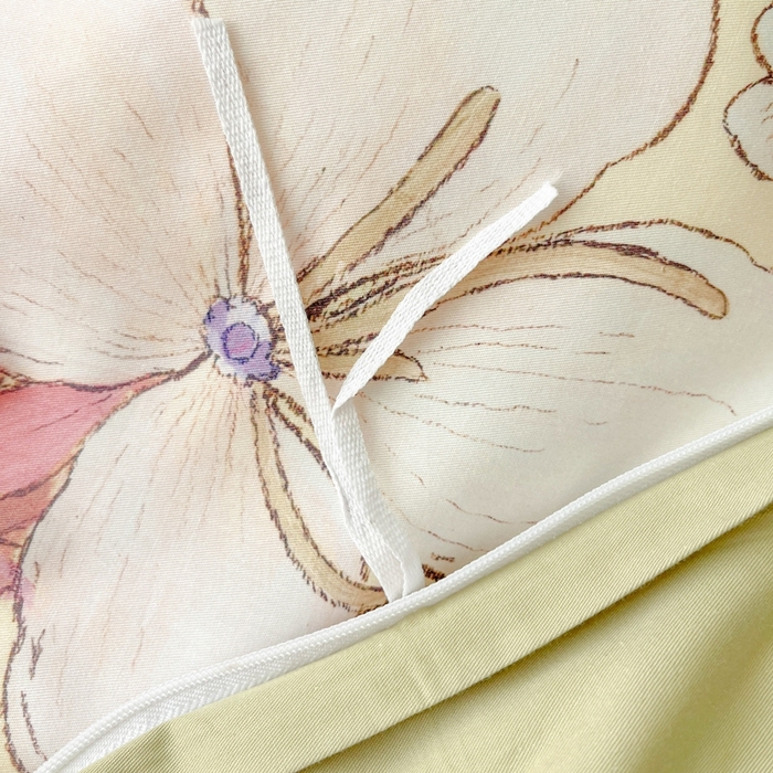 91家纺网 家纺一手货源 找家纺 艾迪尚家纺 2026新款133X76宽幅全棉纯棉印花四件套（有单品 可定制） 霓裳-黄