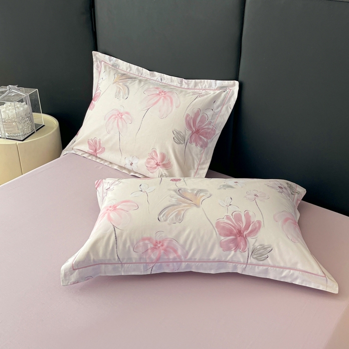 91家纺网 家纺一手货源 找家纺 艾迪尚家纺 2026新款133X76宽幅全棉纯棉印花四件套（有单品 可定制） 盛夏-紫