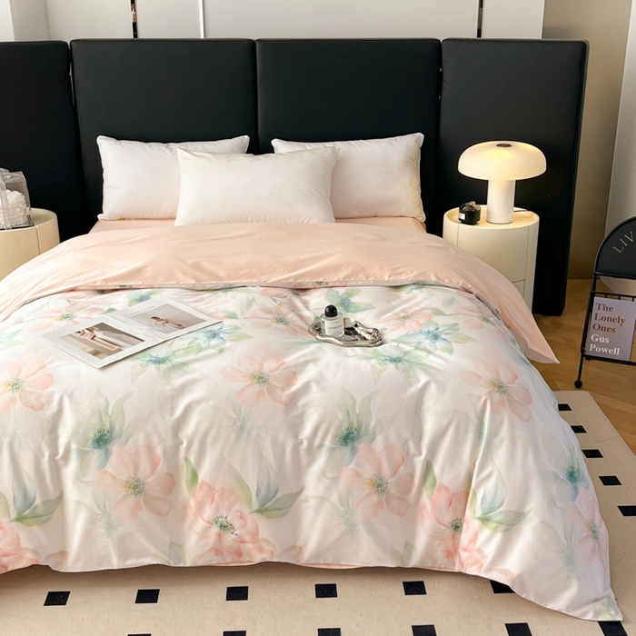 91家纺网 家纺一手货源 找家纺 艾迪尚家纺 2026新款133X76宽幅全棉纯棉印花四件套（有单品 可定制） 晓城时光-绿