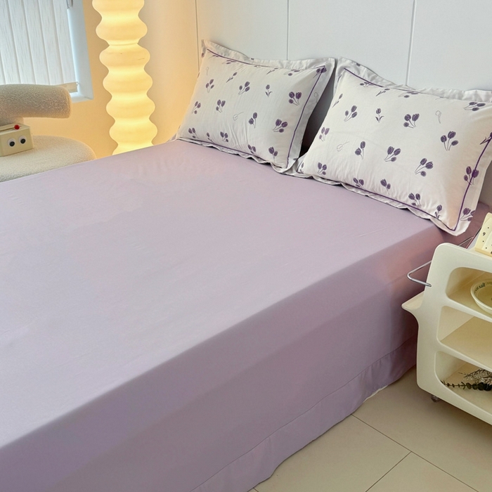 91家纺网 家纺一手货源 找家纺 艾迪尚家纺 2026新款133X76宽幅全棉纯棉印花四件套（有单品 可定制） 郁见你-紫