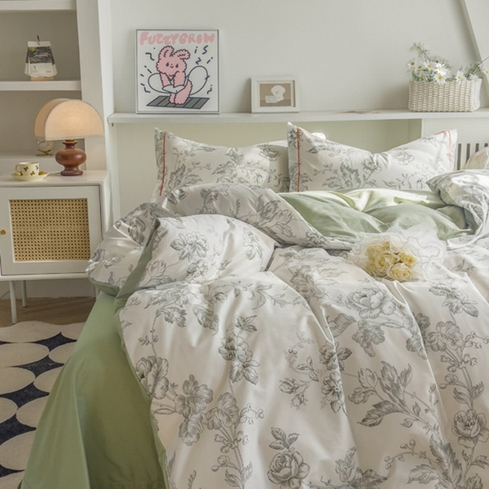 91家纺网 家纺一手货源 找家纺 艾迪尚家纺 2026新款133X76宽幅全棉纯棉印花四件套（有单品 可定制） 知意