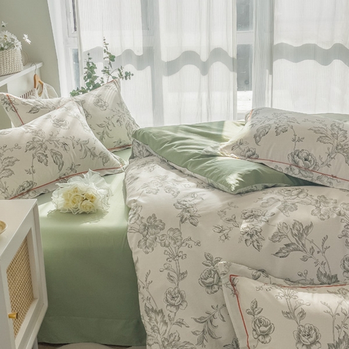 91家纺网 家纺一手货源 找家纺 艾迪尚家纺 2026新款133X76宽幅全棉纯棉印花四件套（有单品 可定制） 知意