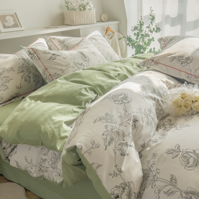 91家纺网 家纺一手货源 找家纺 艾迪尚家纺 2026新款133X76宽幅全棉纯棉印花四件套（有单品 可定制） 知意