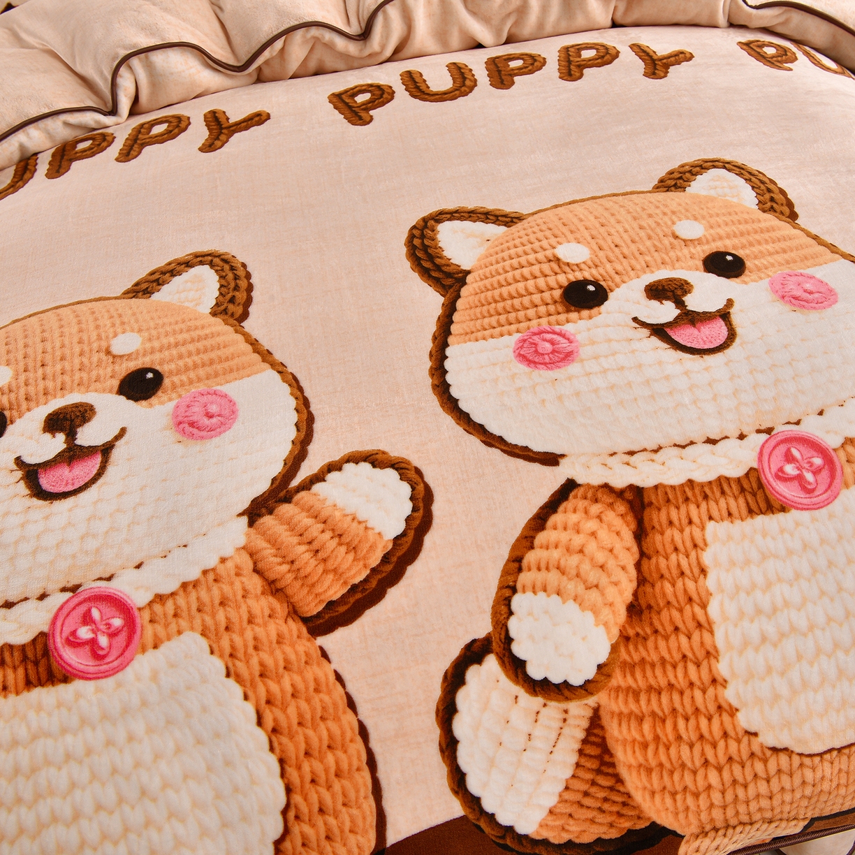 91家纺网 家纺一手货源 找家纺 博兰蒂 2025新款床裙款高克重牛奶绒印花单被套 旺柴