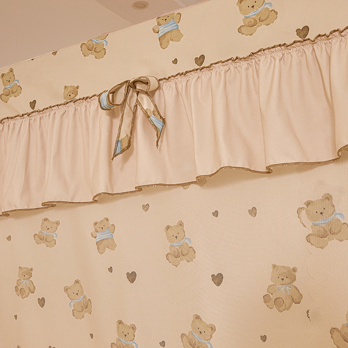 91家纺网 家纺一手货源 找家纺 薇梦蚊帐 2026新款遮光拉链坐床式蚊帐 抱抱熊