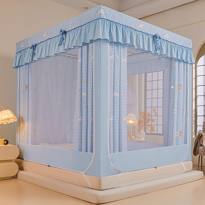 薇梦蚊帐 2026新款遮光拉链坐床式蚊帐 旺旺家