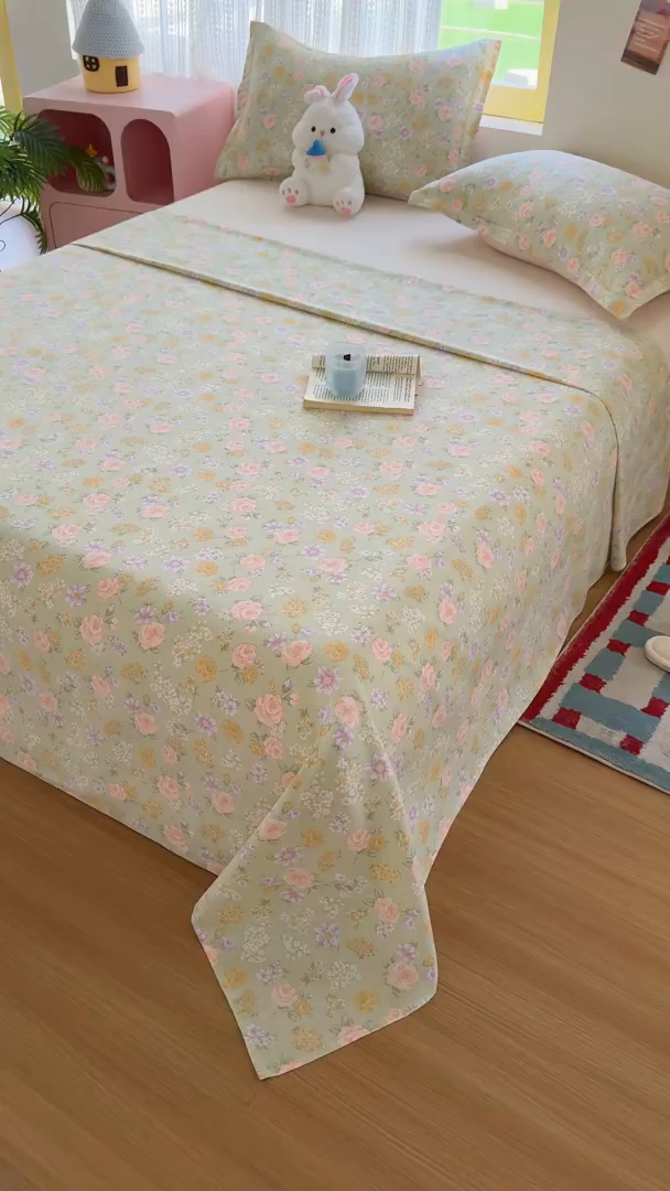 91家纺网 家纺一手货源 找家纺 （总）尚帛 2026新款全棉时尚印花单床单