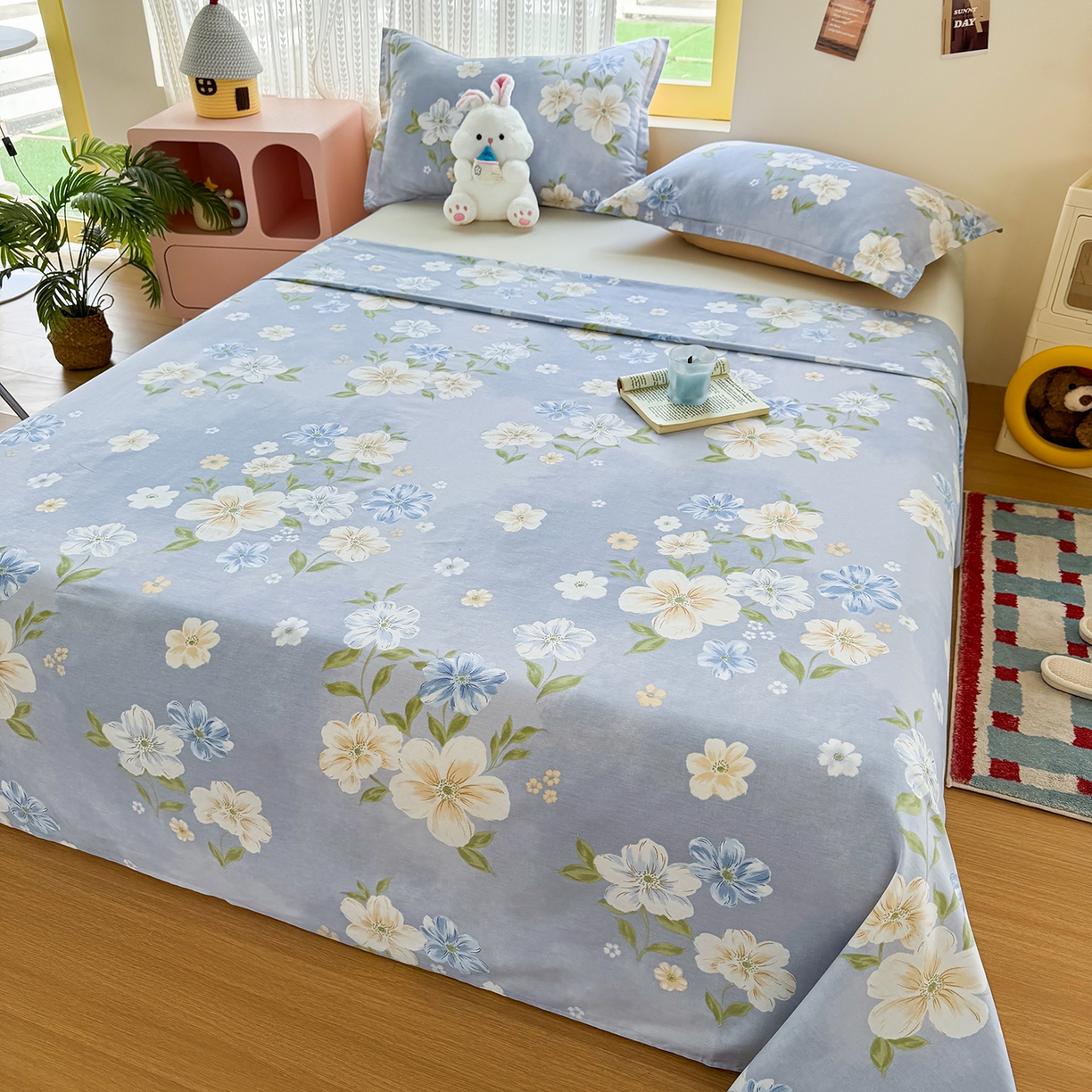 91家纺网 家纺一手货源 找家纺 （总）尚帛 2026新款全棉时尚印花单床单