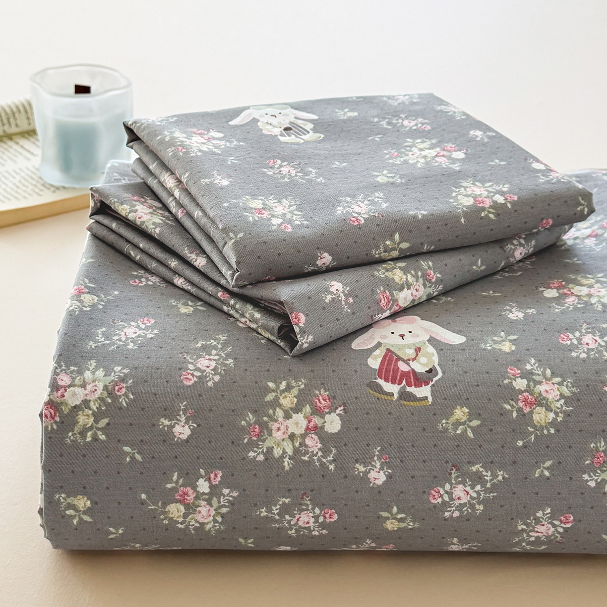 91家纺网 家纺一手货源 找家纺 尚帛 2026新款全棉时尚印花单床单 花间采趣-咖