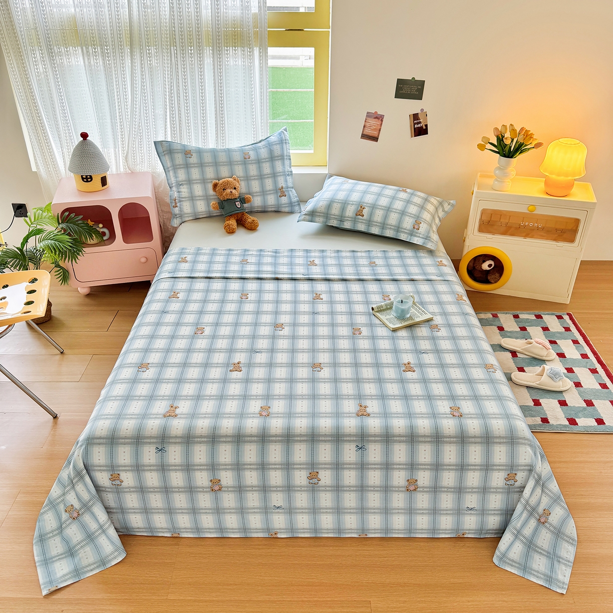 91家纺网 家纺一手货源 找家纺 尚帛 2026新款全棉时尚印花单床单 可可甜心