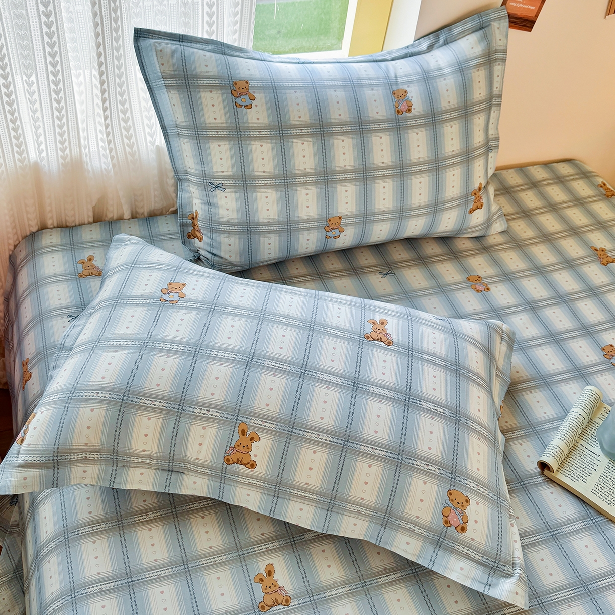 91家纺网 家纺一手货源 找家纺 尚帛 2026新款全棉时尚印花单床单 可可甜心