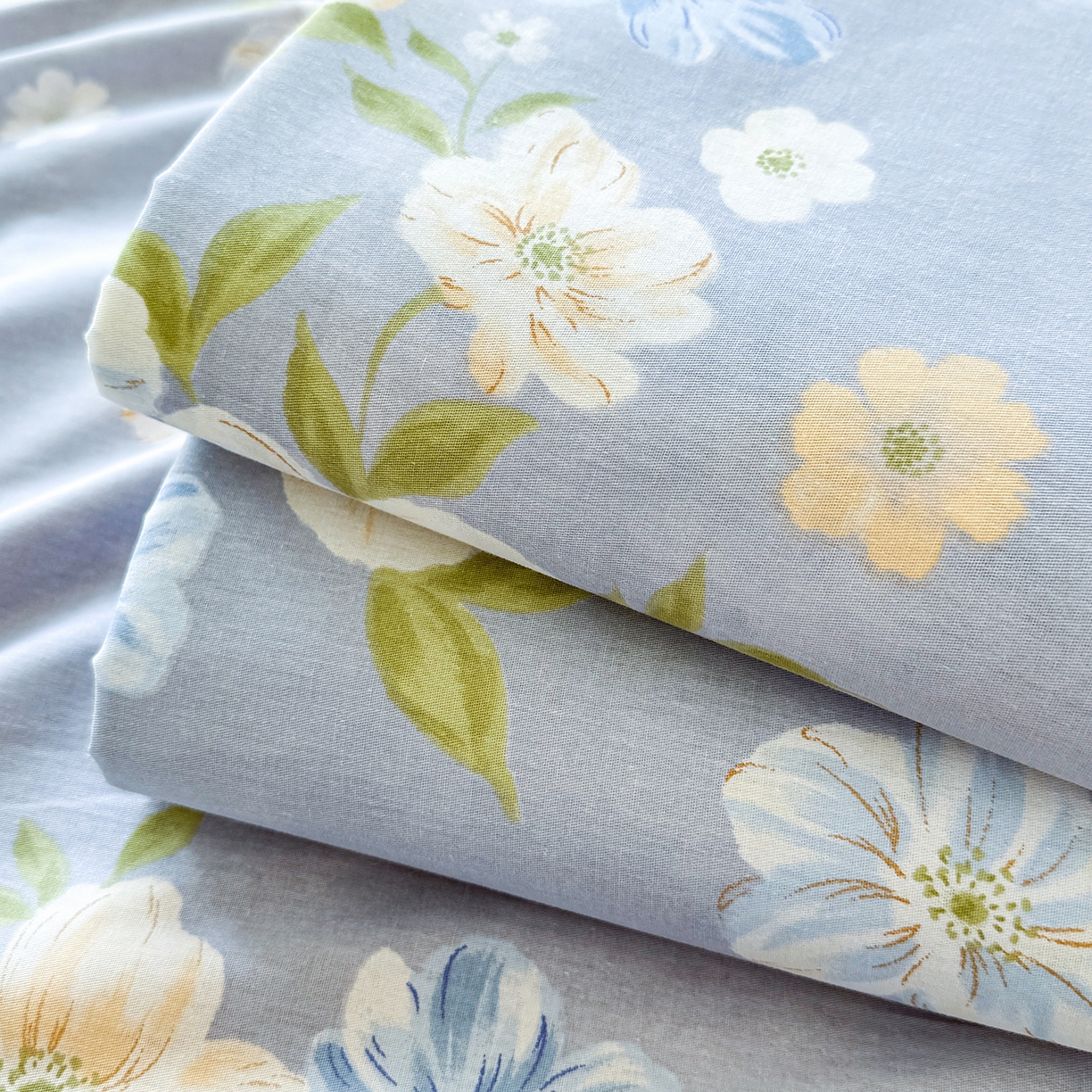 91家纺网 家纺一手货源 找家纺 尚帛 2026新款全棉时尚印花单床单 浅影