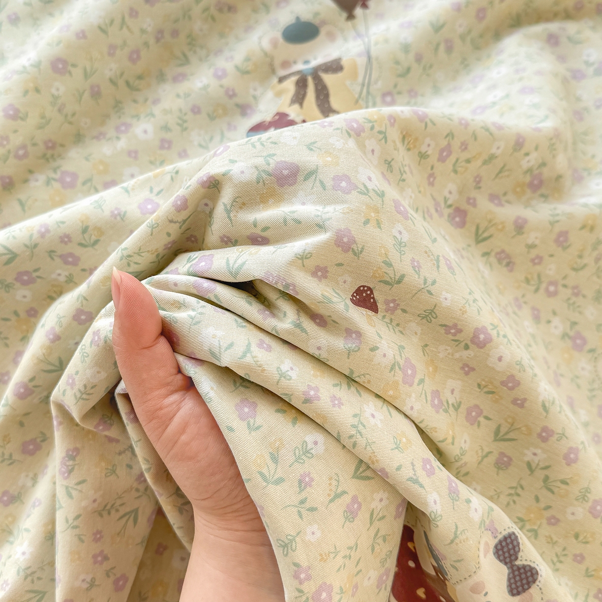 91家纺网 家纺一手货源 找家纺 尚帛 2026新款全棉时尚印花单床单 碎花学院