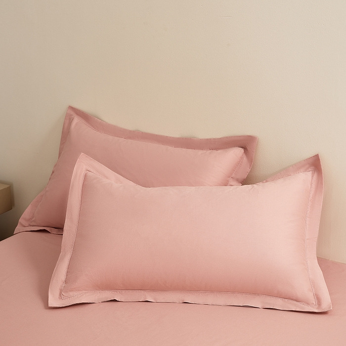 91家纺网 家纺一手货源 找家纺 （总）名优家纺 2026新款60S13374高支密全棉印花纯色单枕套