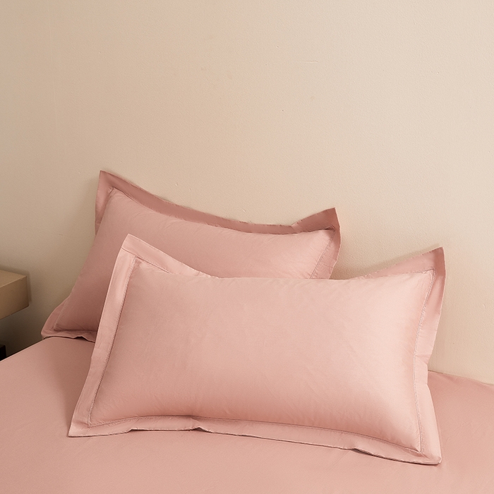 91家纺网 家纺一手货源 找家纺 （总）名优家纺 2026新款60S13374高支密全棉印花纯色单枕套