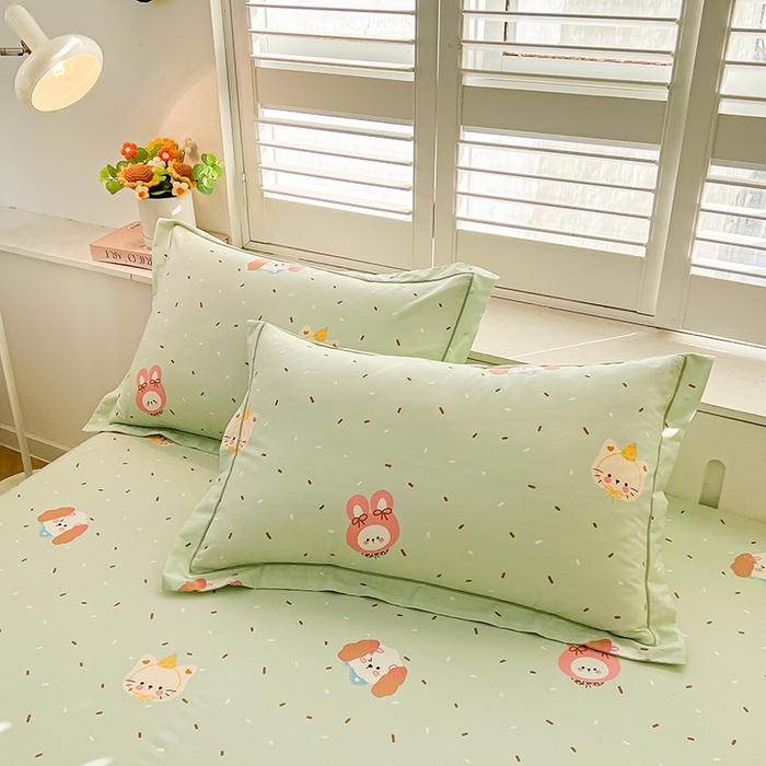 91家纺网 家纺一手货源 找家纺 （总）名优家纺 2026新款60S13374高支密全棉印花纯色单枕套