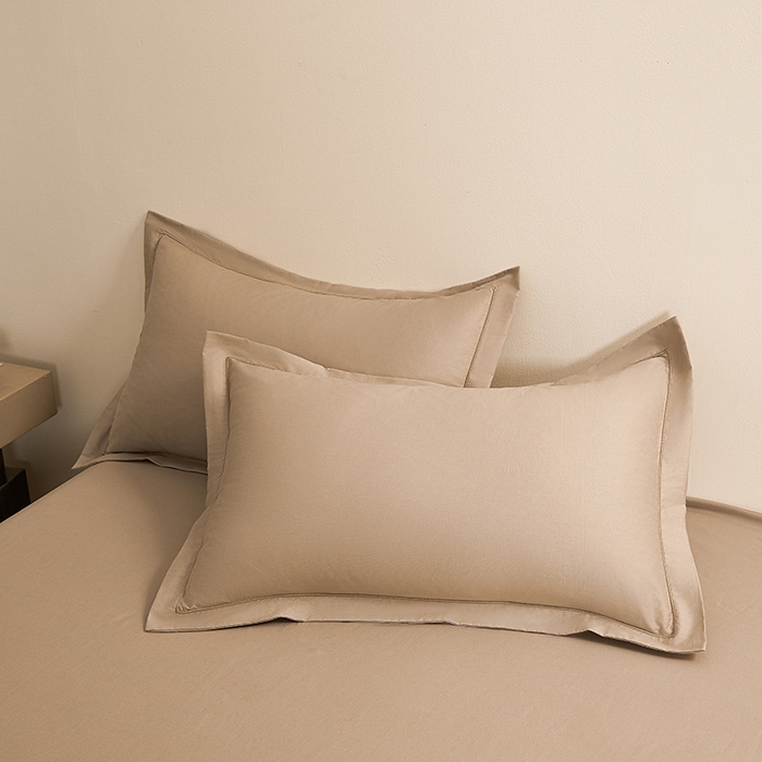 91家纺网 家纺一手货源 找家纺 （总）名优家纺 2026新款60S13374高支密全棉印花纯色单枕套