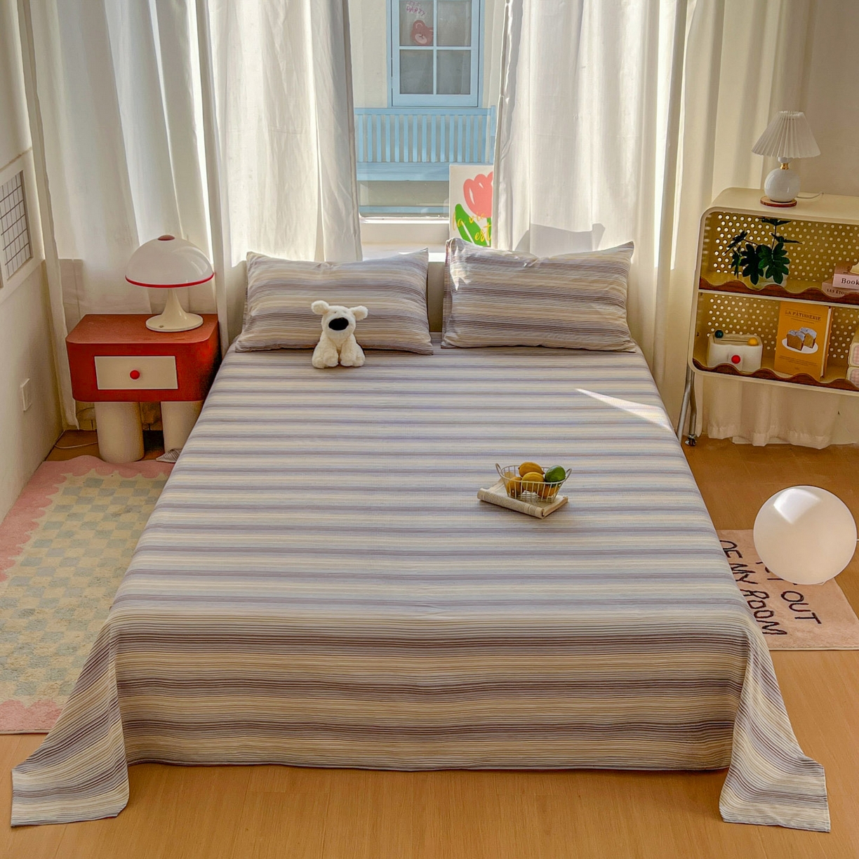 91家纺网 家纺一手货源 找家纺 （总）思诺羽床笠 2026新款云感双层纱床单系列