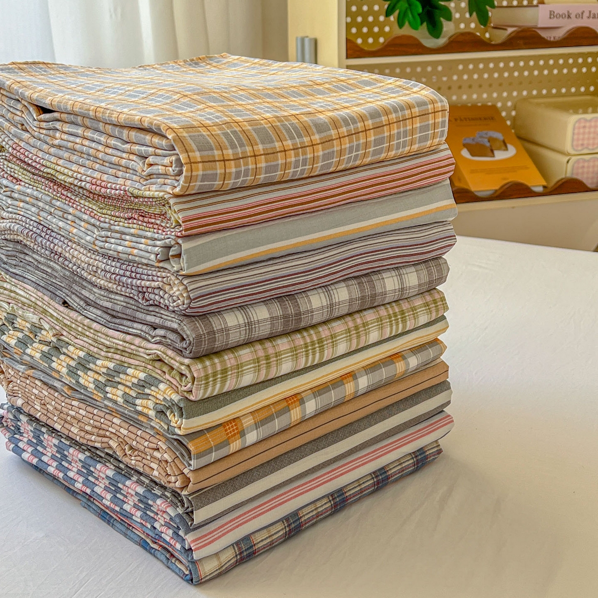 91家纺网 家纺一手货源 找家纺 （总）思诺羽床笠 2026新款云感双层纱床单系列