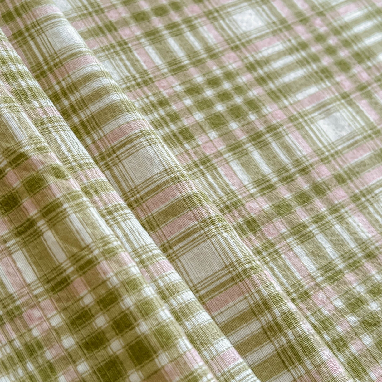 91家纺网 家纺一手货源 找家纺 思诺羽床笠 2026新款云感双层纱床单系列 布莱格-绿