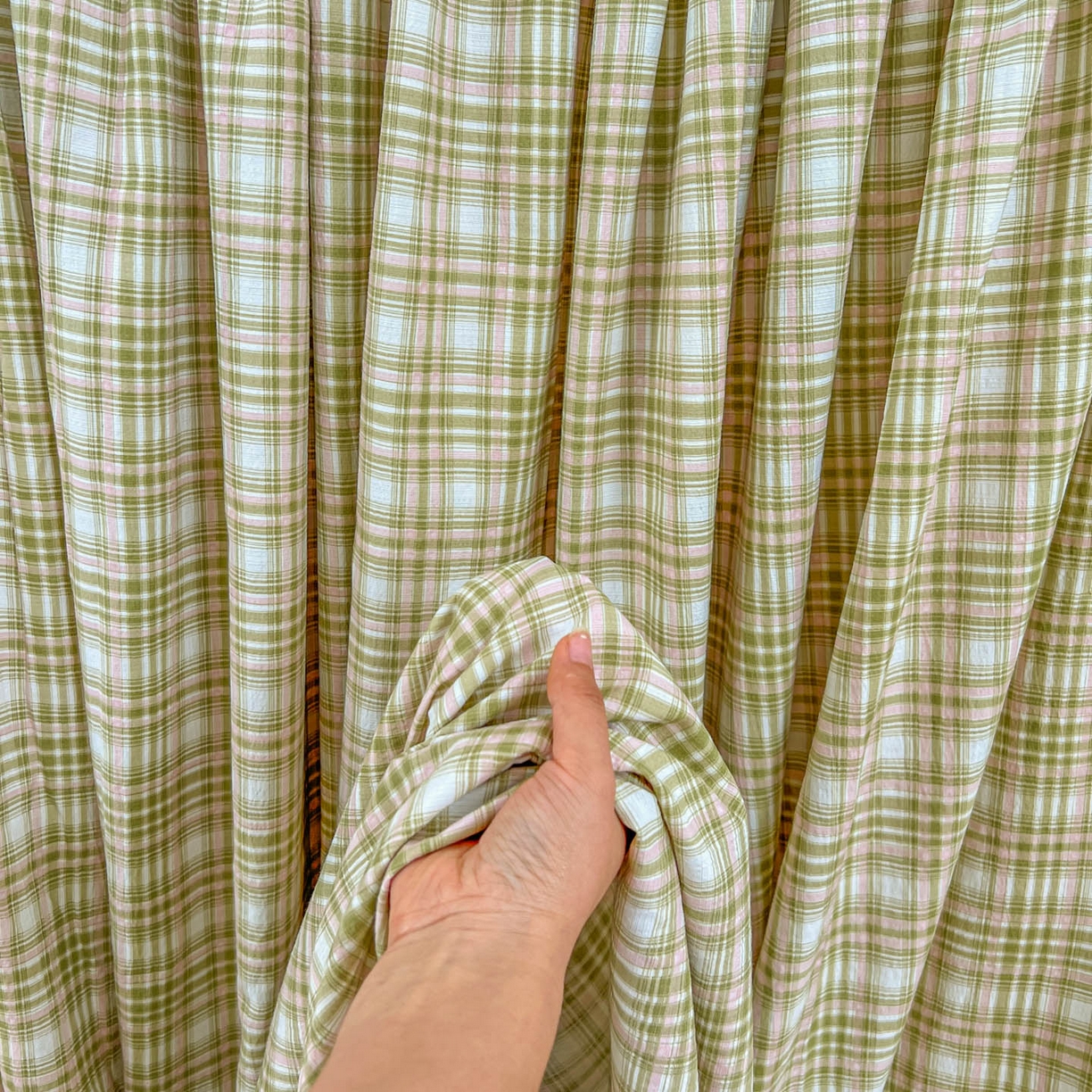 91家纺网 家纺一手货源 找家纺 思诺羽床笠 2026新款云感双层纱床单系列 布莱格-绿