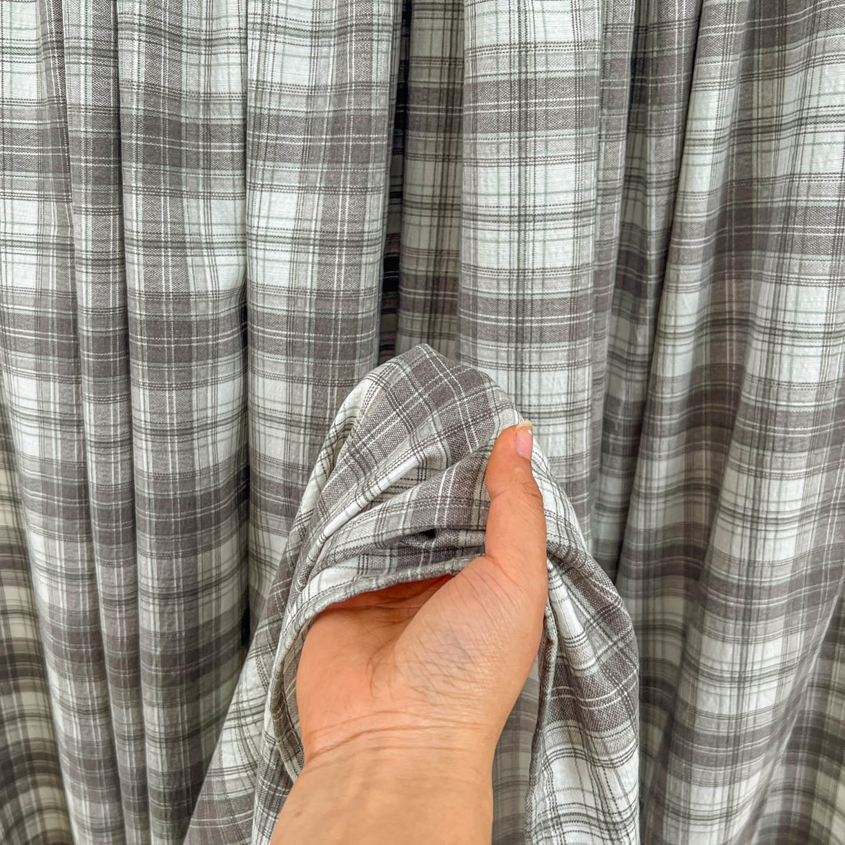 91家纺网 家纺一手货源 找家纺 思诺羽床笠 2026新款云感双层纱床单系列 灰格调