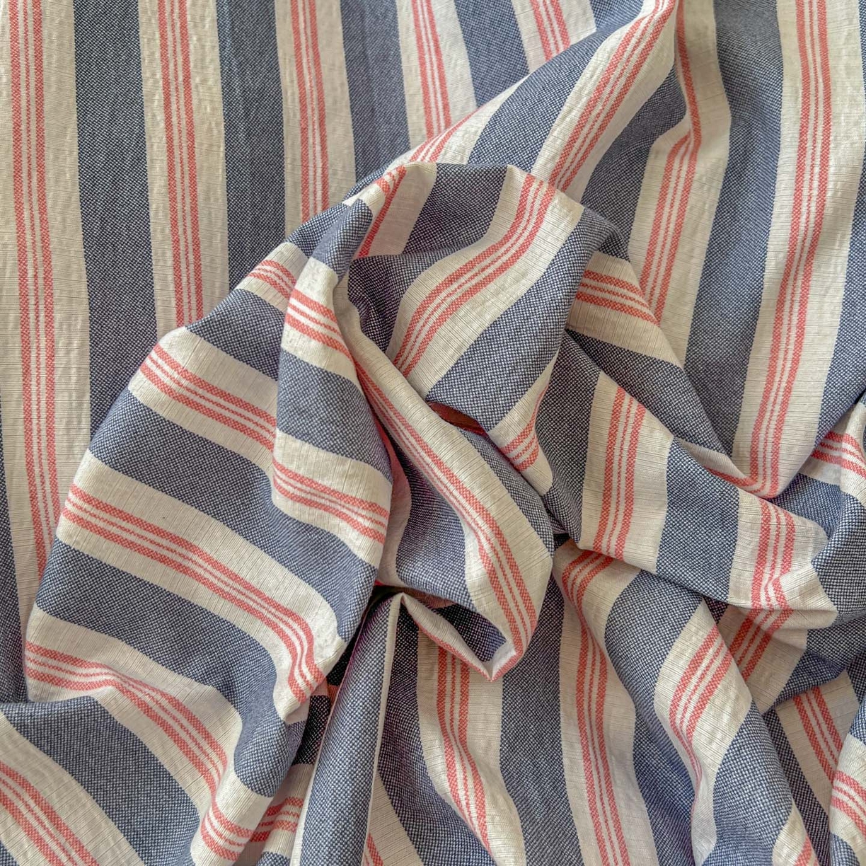 91家纺网 家纺一手货源 找家纺 思诺羽床笠 2026新款云感双层纱床单系列 细川-蓝