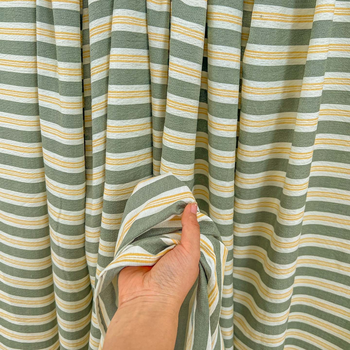 91家纺网 家纺一手货源 找家纺 思诺羽床笠 2026新款云感双层纱床单系列 细川-绿