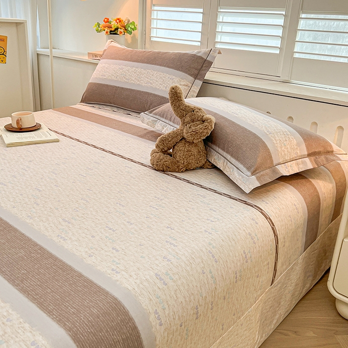 91家纺网 家纺一手货源 找家纺 （总）名优家纺 2026新款60S13374高支密全棉印花纯色单床单