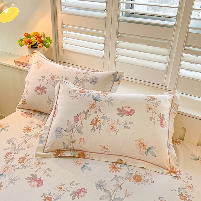 91家纺网 家纺一手货源 找家纺 名优家纺 2026新款60S13374高支密全棉印花纯色单床单 与美集