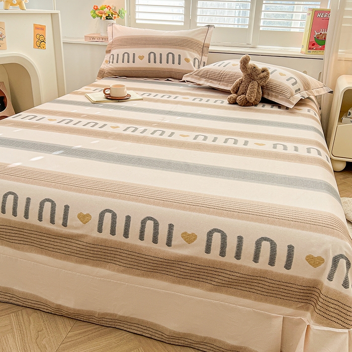 91家纺网 家纺一手货源 找家纺 名优家纺 2026新款60S13374高支密全棉印花纯色单床单 初见