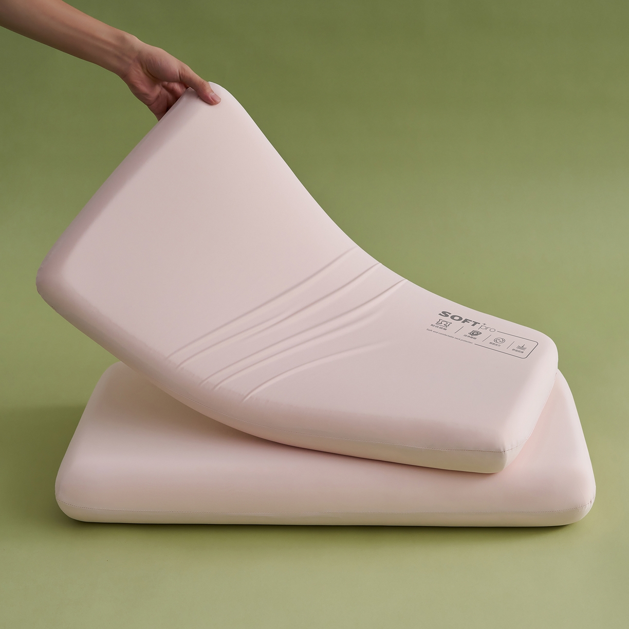 91家纺网 家纺一手货源 找家纺 乐可 2025新款深睡云感记忆枕零压记忆棉慢回弹枕头枕芯 深睡云感枕-S10粉