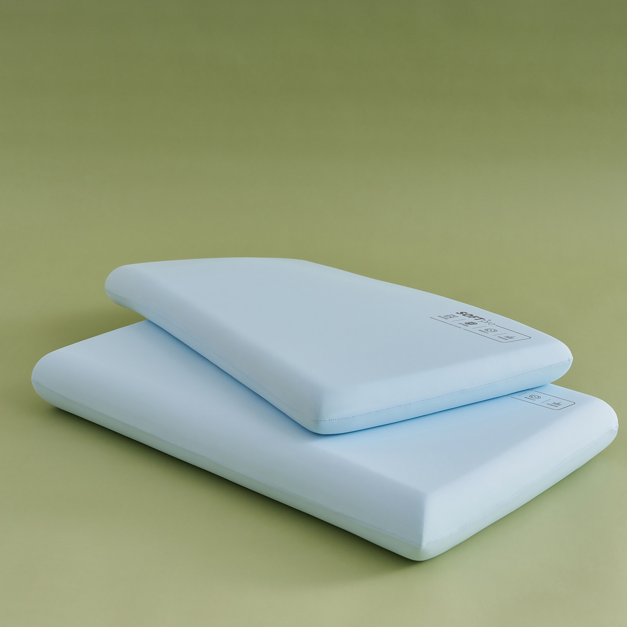 91家纺网 家纺一手货源 找家纺 乐可 2025新款深睡云感记忆枕零压记忆棉慢回弹枕头枕芯 深睡云感枕-S6蓝