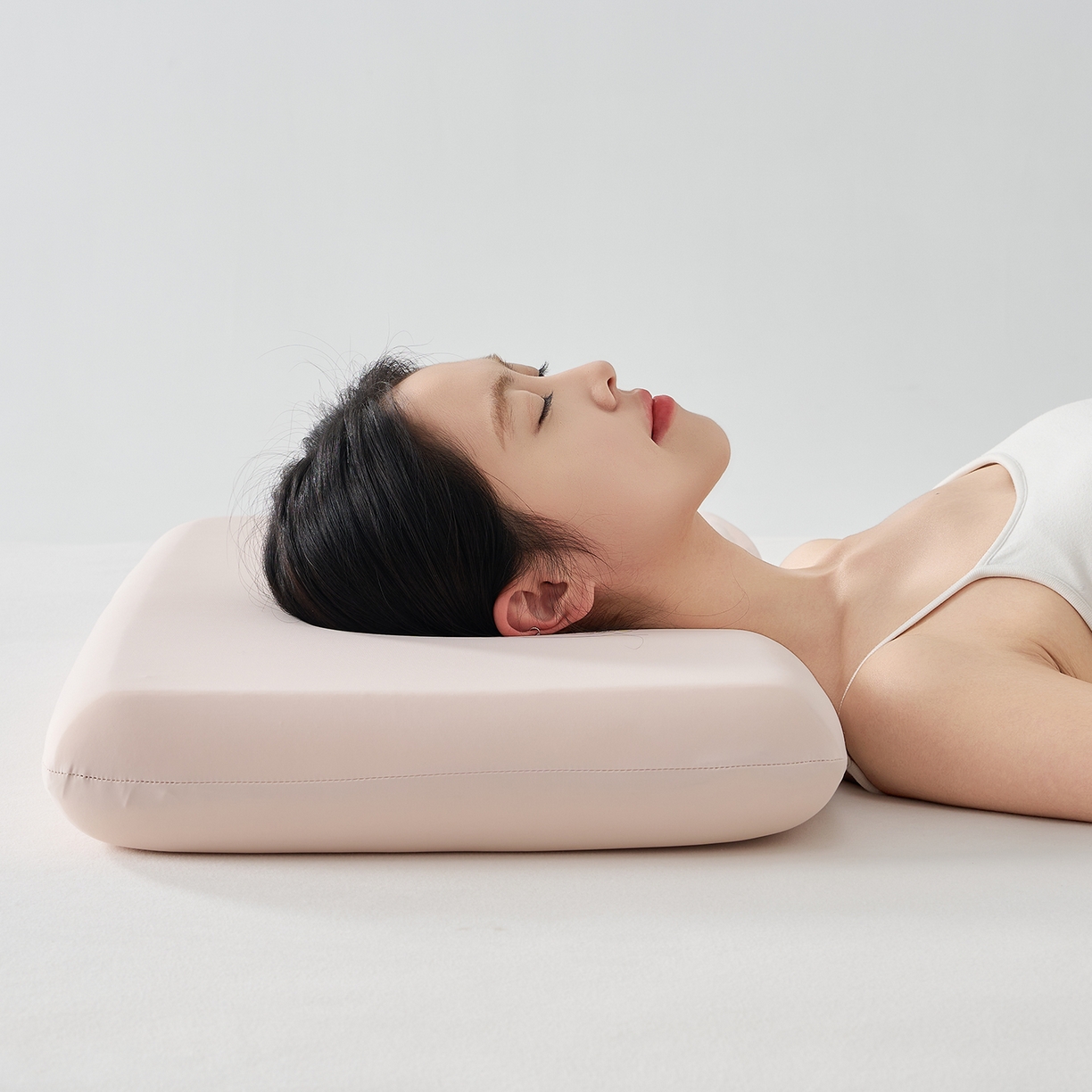 91家纺网 家纺一手货源 找家纺 乐可 2025新款深睡云感记忆枕零压记忆棉慢回弹枕头枕芯 深睡云感枕-S8粉