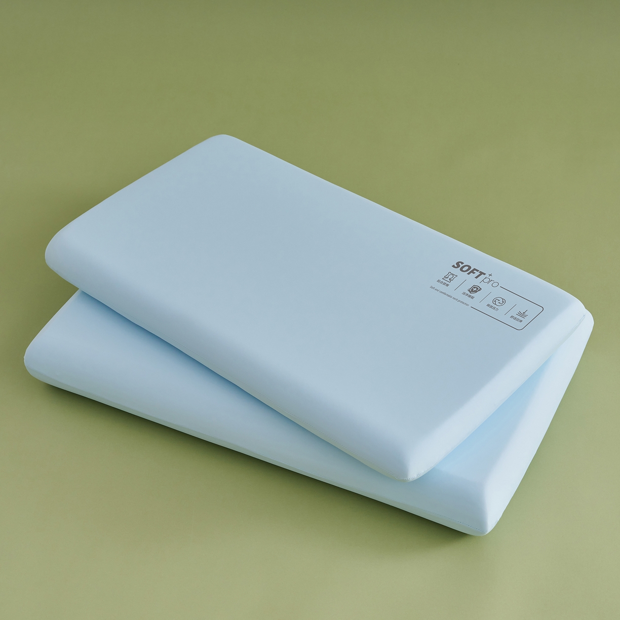 91家纺网 家纺一手货源 找家纺 乐可 2025新款深睡云感记忆枕零压记忆棉慢回弹枕头枕芯 深睡云感枕-S8蓝