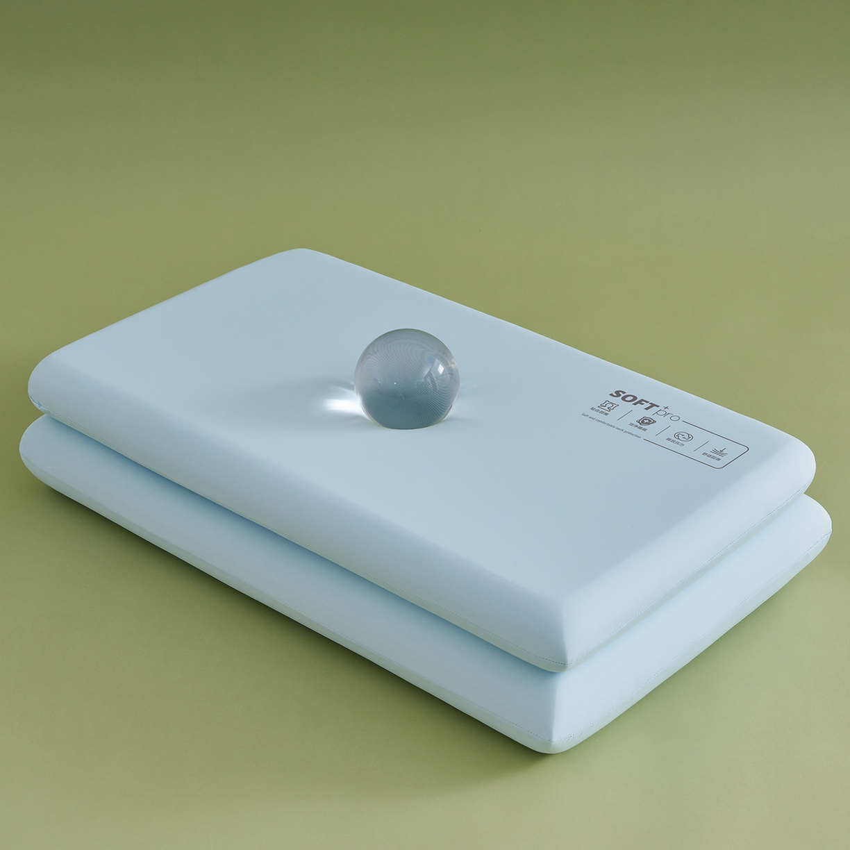 91家纺网 家纺一手货源 找家纺 乐可 2025新款深睡云感记忆枕零压记忆棉慢回弹枕头枕芯 深睡云感枕-S6蓝