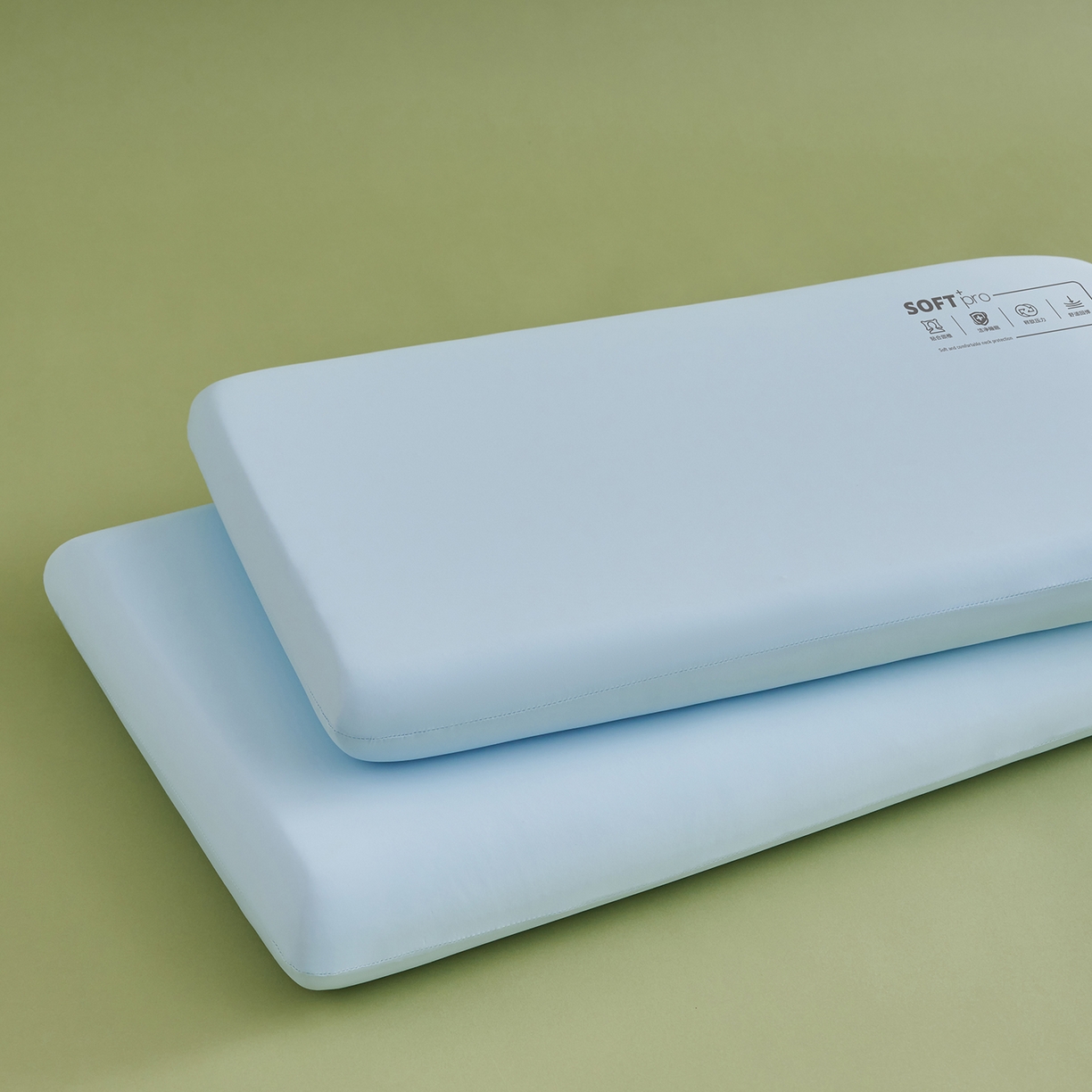 91家纺网 家纺一手货源 找家纺 乐可 2025新款深睡云感记忆枕零压记忆棉慢回弹枕头枕芯 深睡云感枕-S8蓝