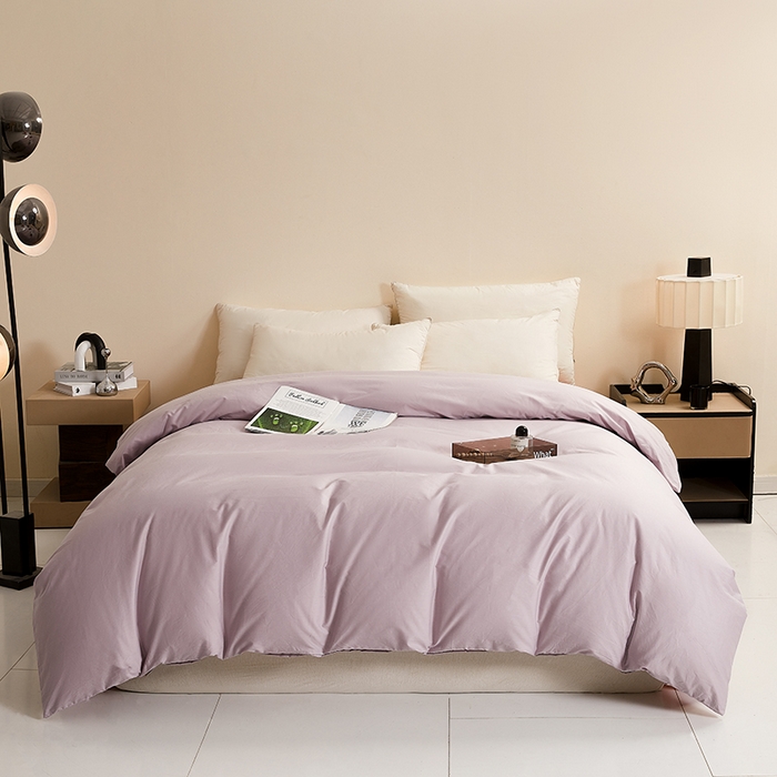 名优家纺 2026新款全棉纯棉单被套被套单件 加仑紫
