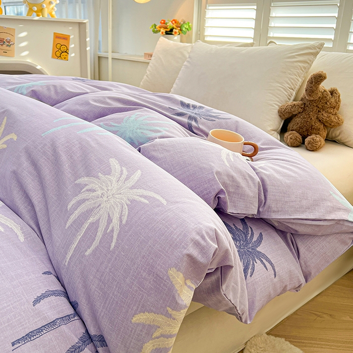 91家纺网 家纺一手货源 找家纺 名优家纺 2026新款全棉纯棉单被套被套单件 云璟-紫