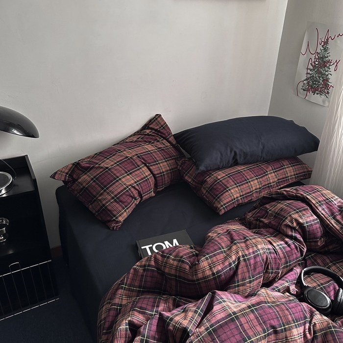 91家纺网 家纺一手货源 找家纺 （总）柚可家居 2026年色织水洗套件-理想学院 控价 （券后标准不低于258元，加大不低于278元)