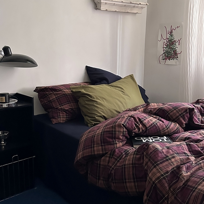 91家纺网 家纺一手货源 找家纺 （总）柚可家居 2026年色织水洗套件-理想学院 控价 （券后标准不低于258元，加大不低于278元)