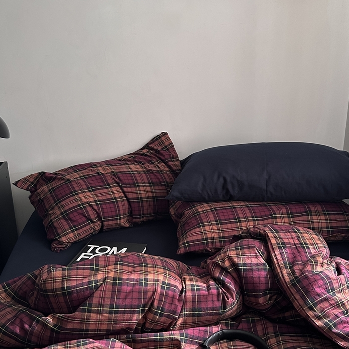 91家纺网 家纺一手货源 找家纺 （总）柚可家居 2026年色织水洗套件-理想学院 控价 （券后标准不低于258元，加大不低于278元)