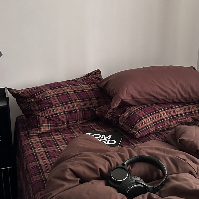 91家纺网 家纺一手货源 找家纺 （总）柚可家居 2026年色织水洗套件-琥珀情书 控价 （券后标准不低于258元，加大不低于278元）