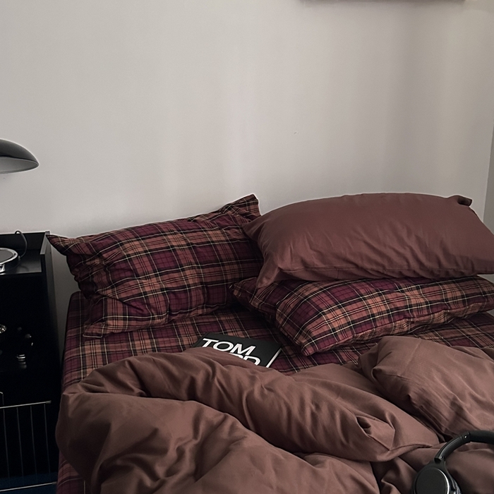 91家纺网 家纺一手货源 找家纺 （总）柚可家居 2026年色织水洗套件-琥珀情书 控价 （券后标准不低于258元，加大不低于278元）