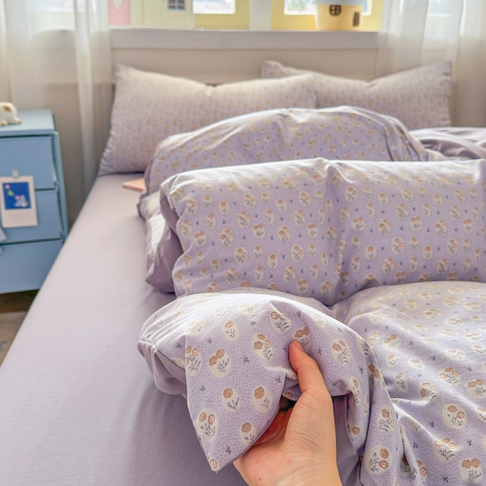 91家纺网 家纺一手货源 找家纺 （总）麦乐迪 2025新款棉感睡眠水洗云感棉四件套