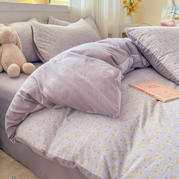 91家纺网 家纺一手货源 找家纺 （总）麦乐迪 2025新款棉感睡眠水洗云感棉四件套