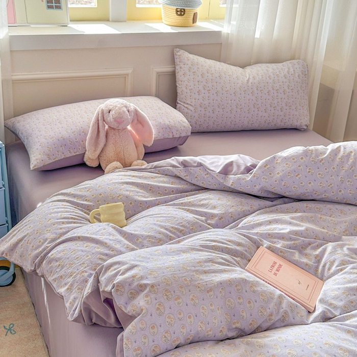 91家纺网 家纺一手货源 找家纺 （总）麦乐迪 2025新款棉感睡眠水洗云感棉四件套